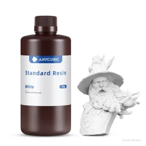 رزین پرینتر سه‌بعدی سفید ANYCUBIC standard resin white